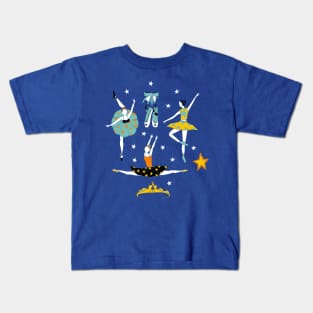 Circus Ballet Dancers Kids T-Shirt